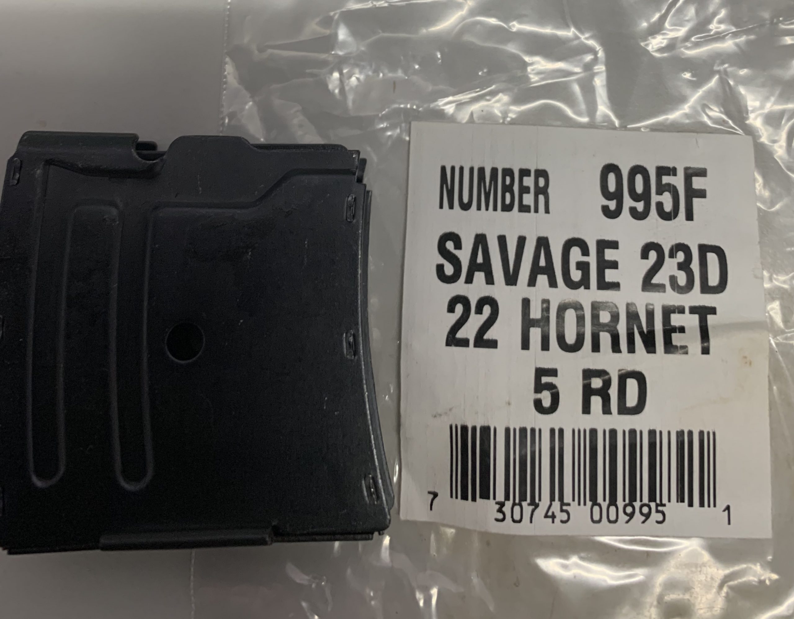 Savage 23D 22 hornet 5 round magazine 995F