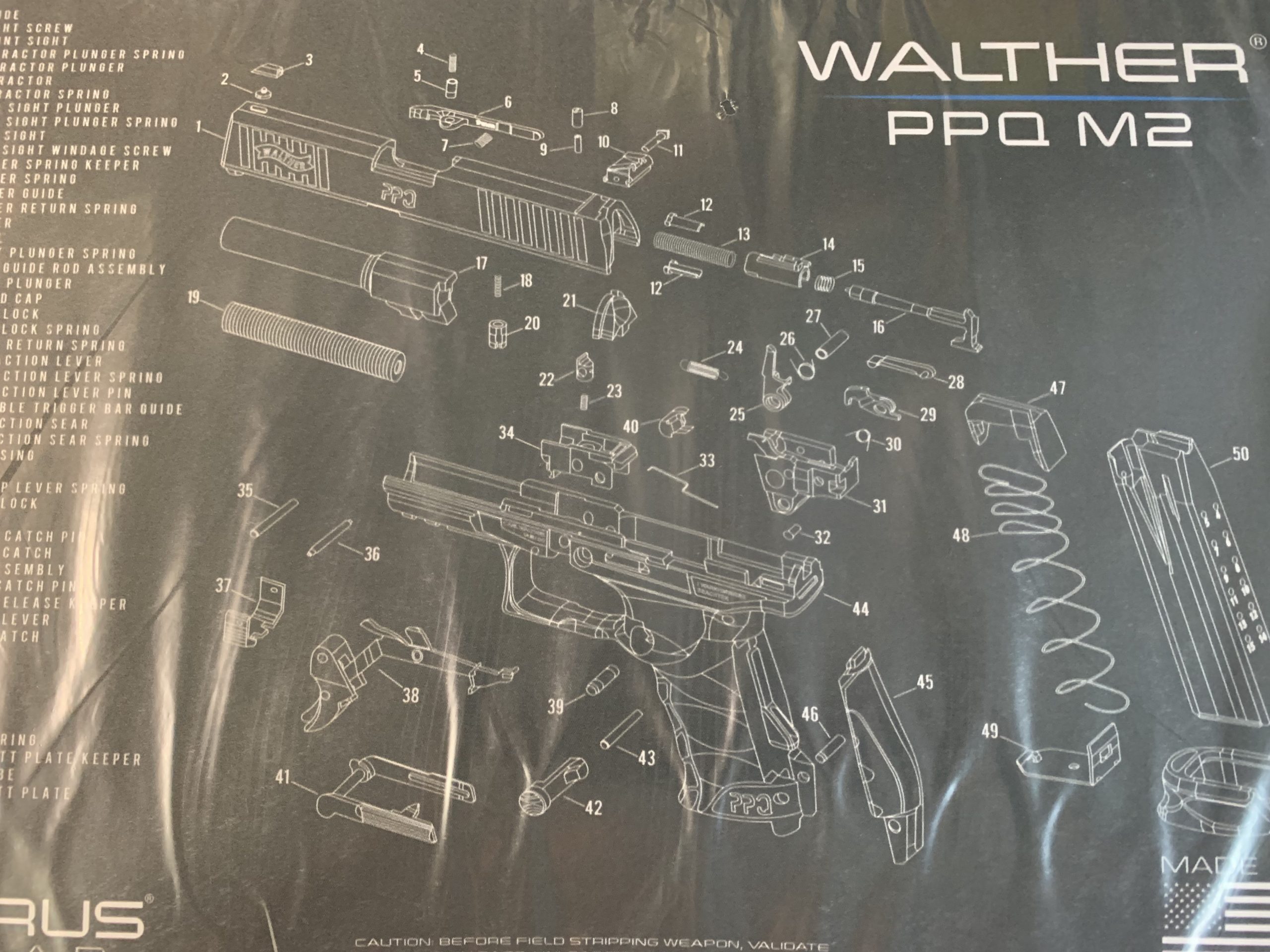 Walther PPQ Mod 2 Schematic Promat grey