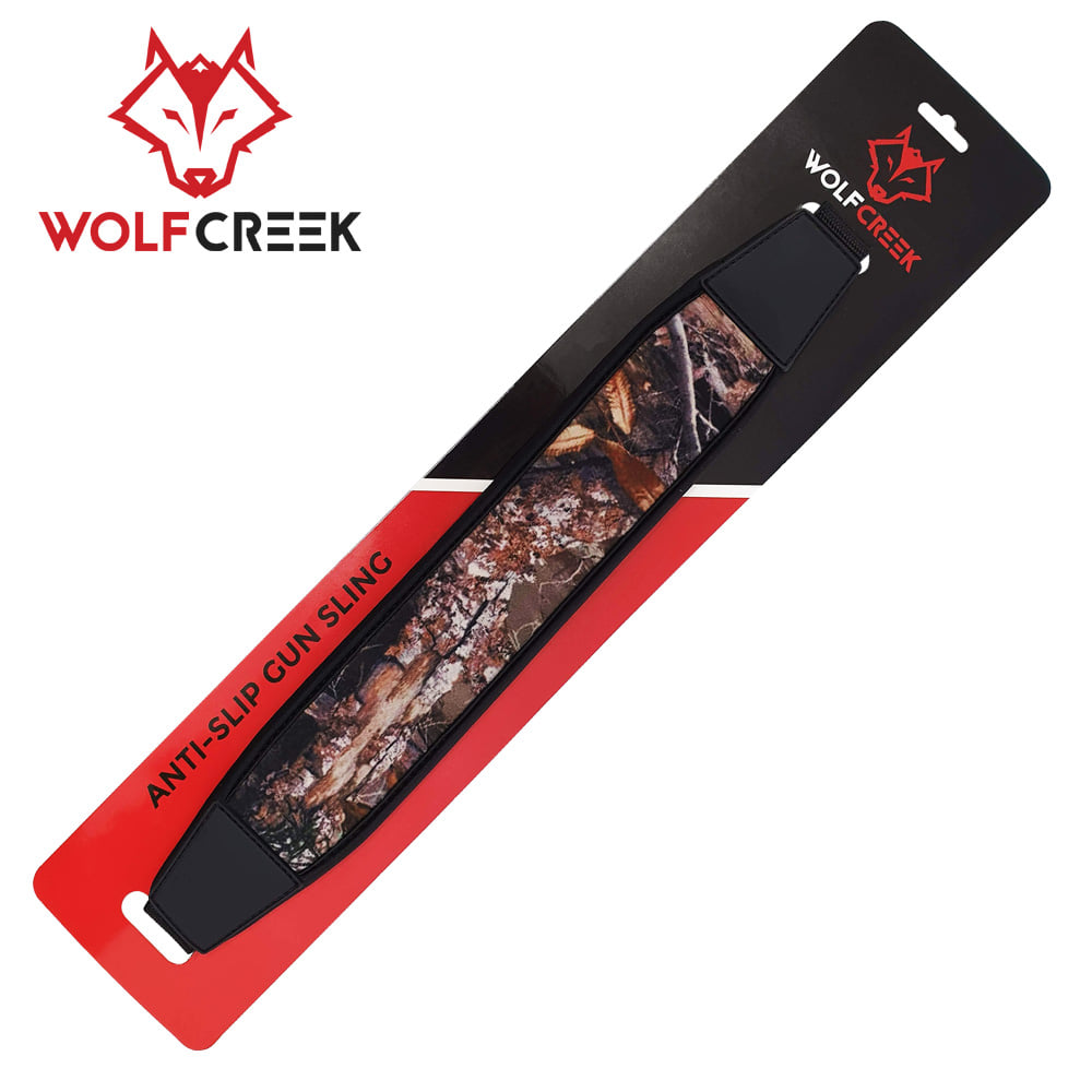 Wolf Creek Anti Slip gun sling with swivels camo