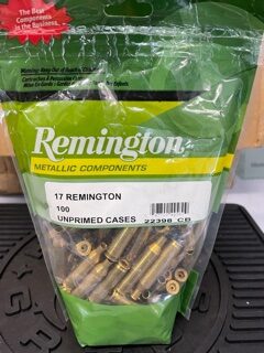 Remington 17 Remington brass 100 pack