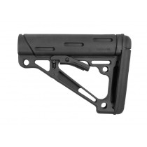 AR-15/M16 OverMolded Collapsible Buttstock Fits Mil-Spec Buffer Tube Black 15040