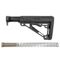 AR-15/M16 OverMolded Collapsible Buttstock Assembly Includes Mil-Spec Buffer Tube & Hardware 15045