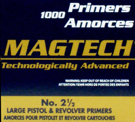 Magtech Large Pistol Primers no 2 1/2 1000 pack