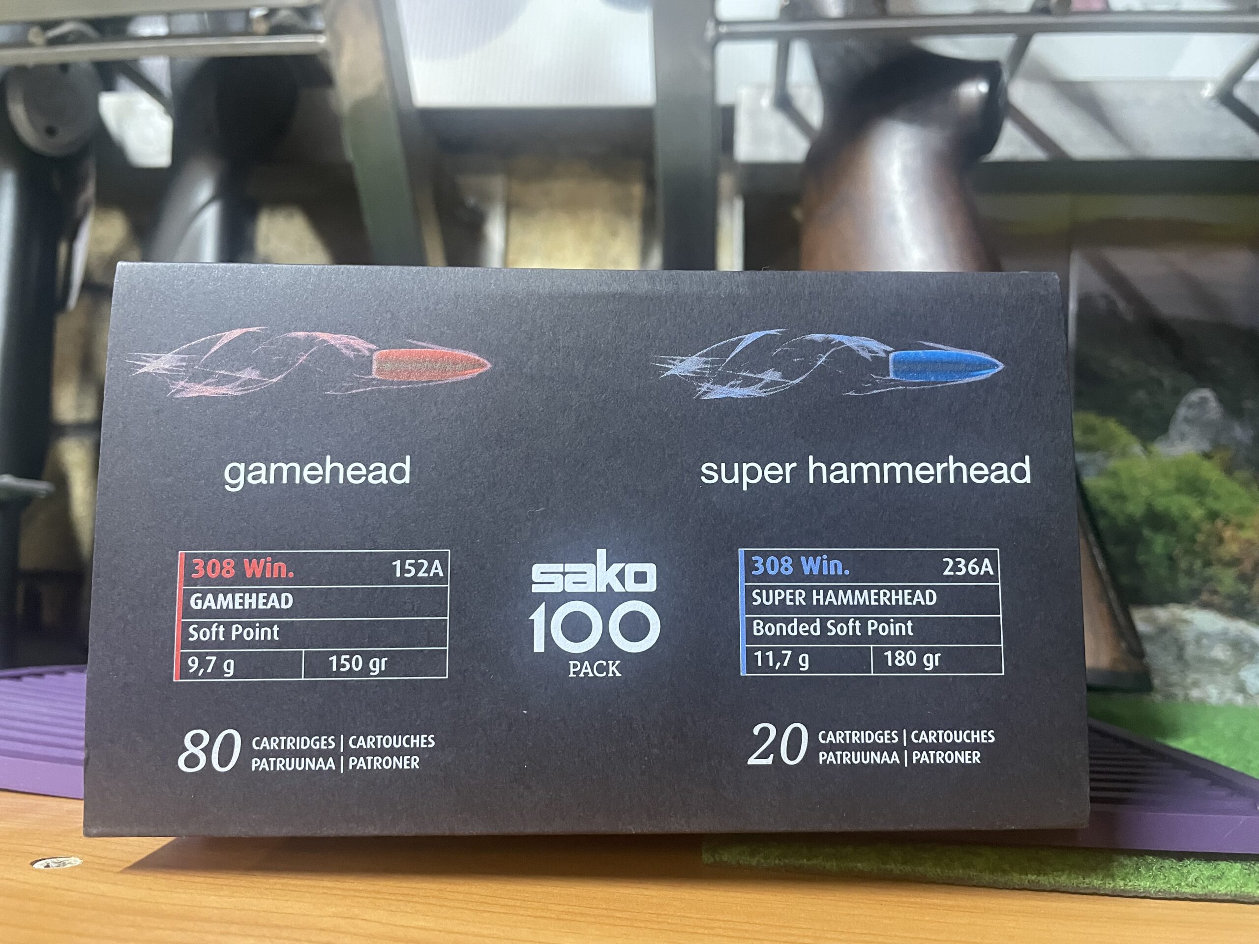 Sako 308 bulk kit 100 gamehead 80 super hammerhead 20