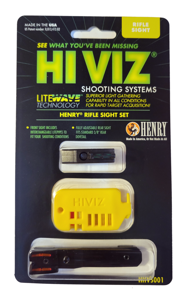 Henry Rifles front Sight 22LR front and rear Set HiViz HHVS001 