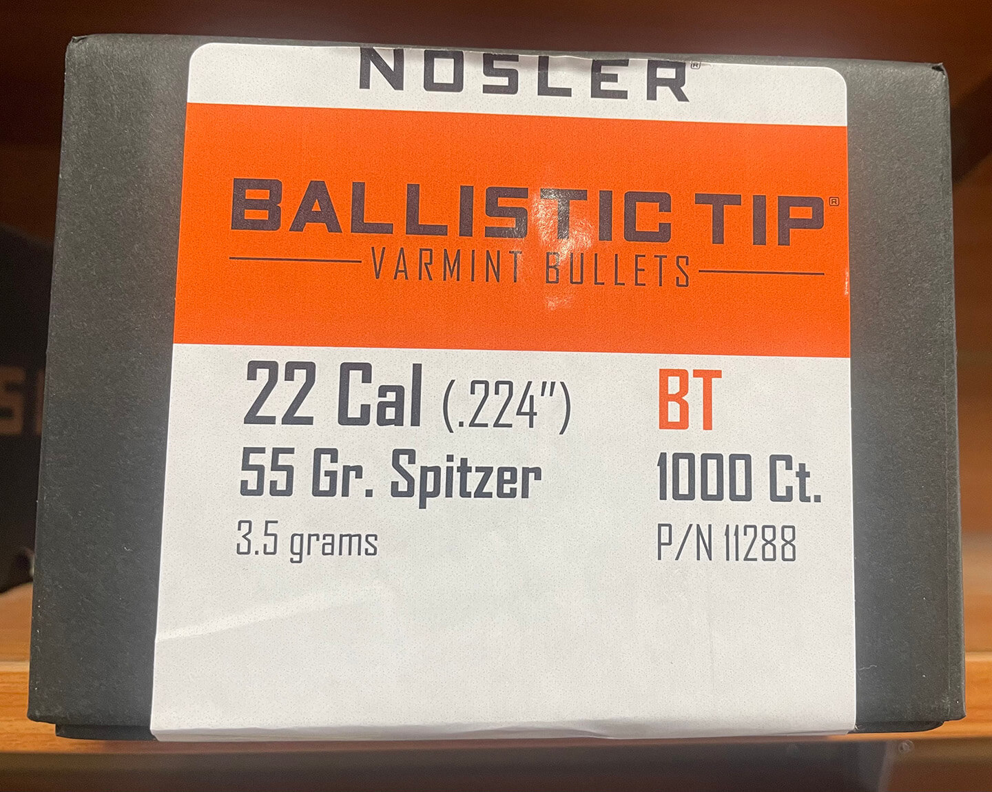 Nosler Ballistic Tip 22lr 55g spritzer 1000 pack