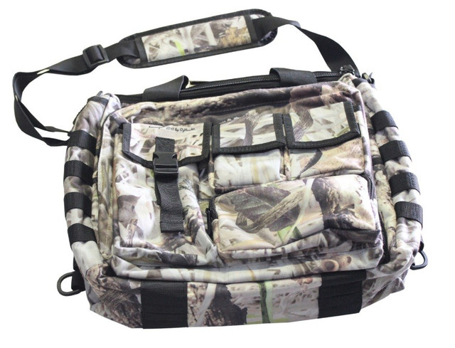 Range/Laptop Bag Max Hunter 7 compartments black nylon or camo fleece