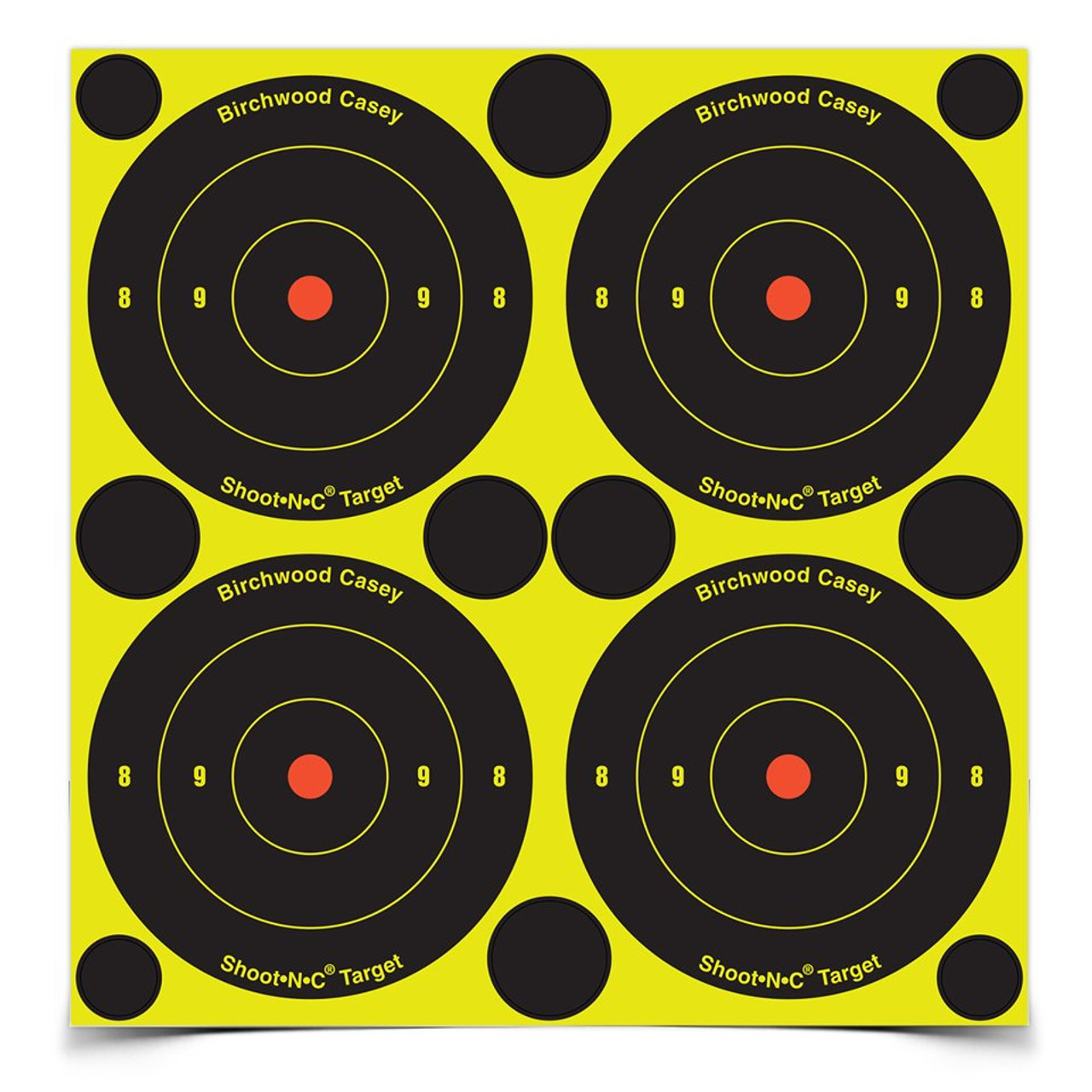 Bulls Eye 3" targets (12 sheets) Shoot N C reactive targets