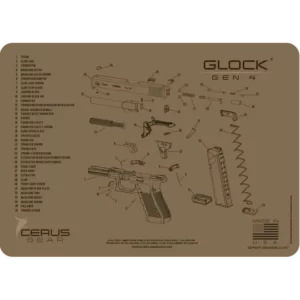Glock Gen 4 schematic promat grey or coyote brown