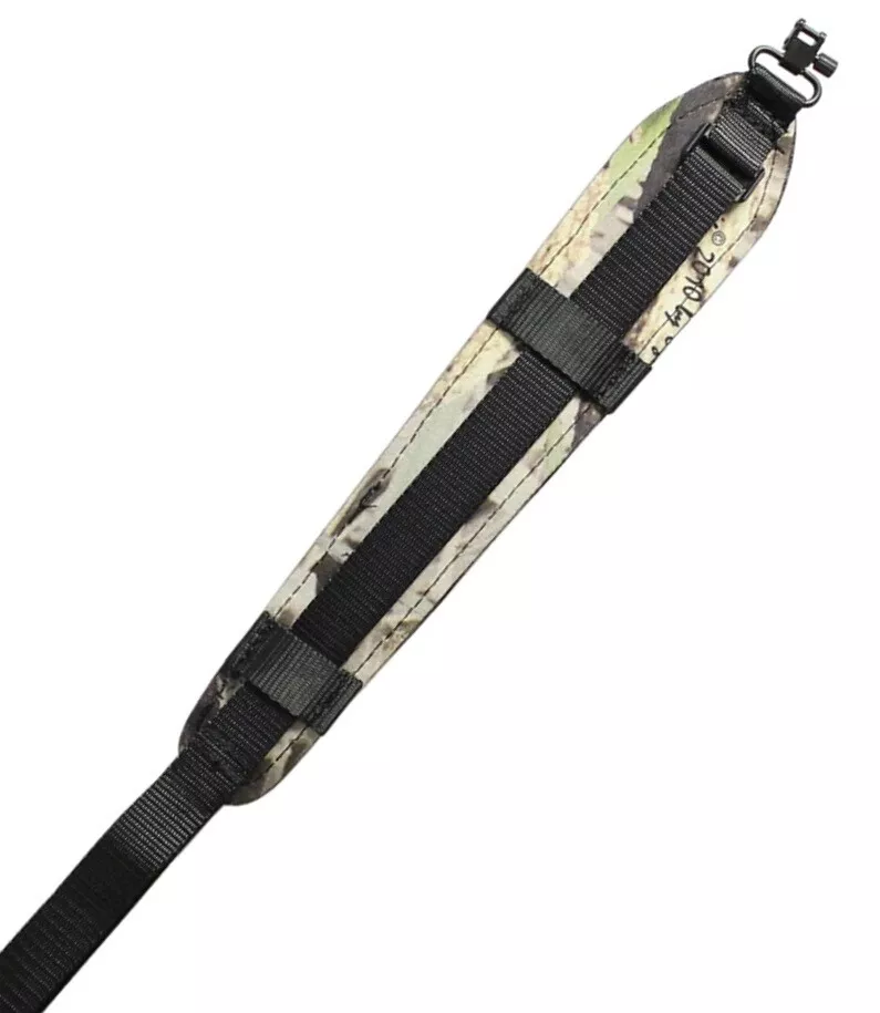 Camo leather sling with QD swivels Panther