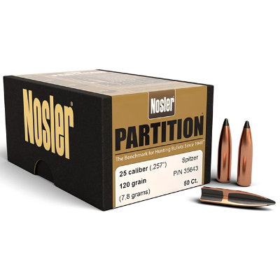 Nosler 257/25-06 Partition 120g 50pack 